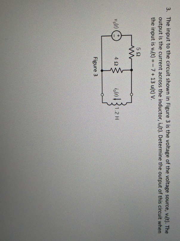 Solved 3. The input to the circuit shown in Figure 3 is the | Chegg.com
