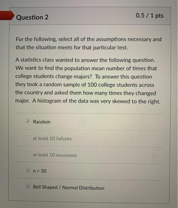 Solved 0/1 pts Question 2 Which of the following is an | Chegg.com