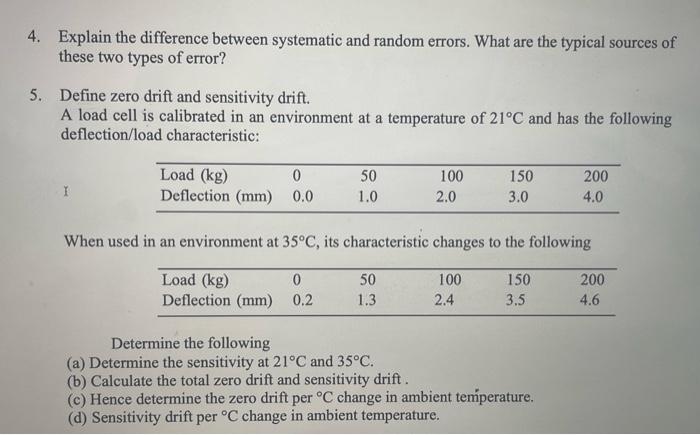 Solved 4. Explain the difference between systematic and | Chegg.com