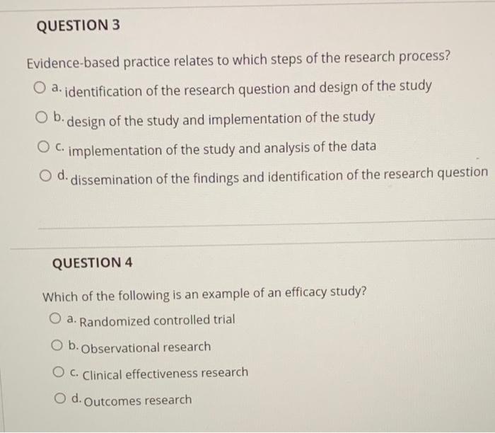 Solved QUESTION 1 What type of research is defined as a | Chegg.com