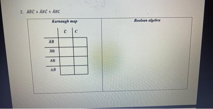 Solved Use A Karnaugh Map And Boolean Algebra To Simplify | Chegg.com