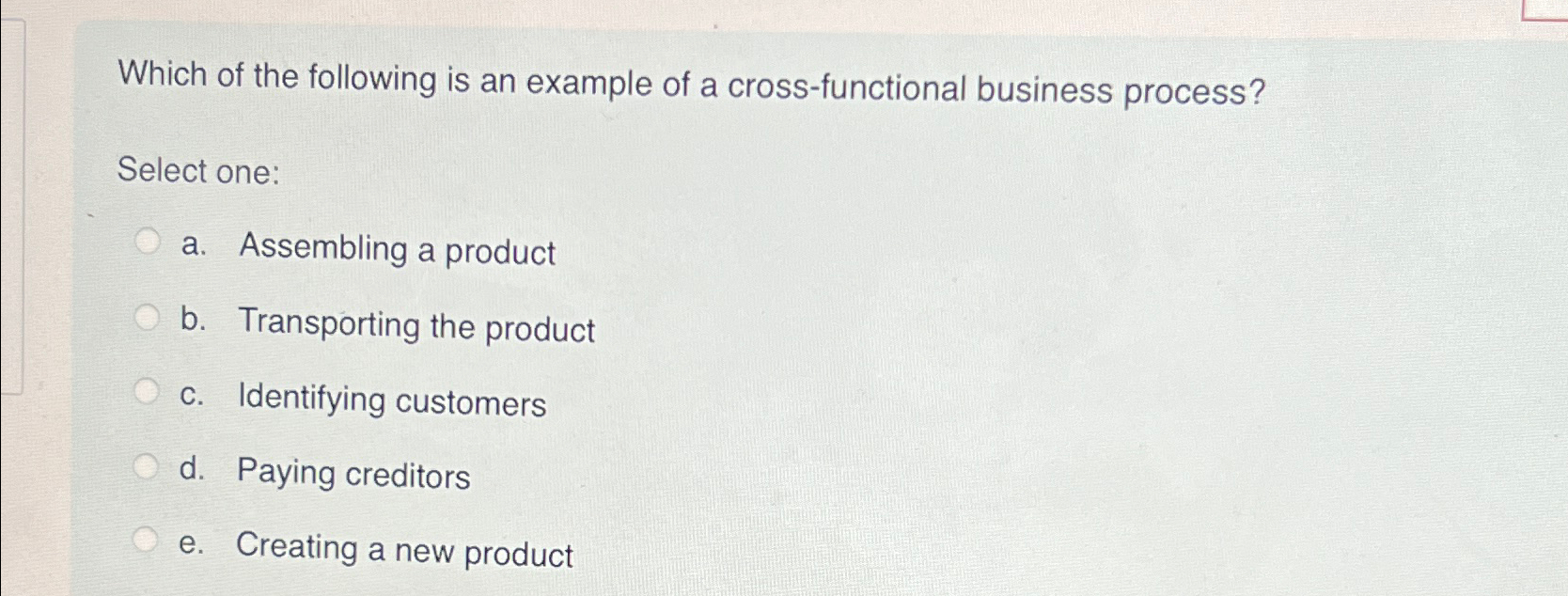 Solved Which of the following is an example of a