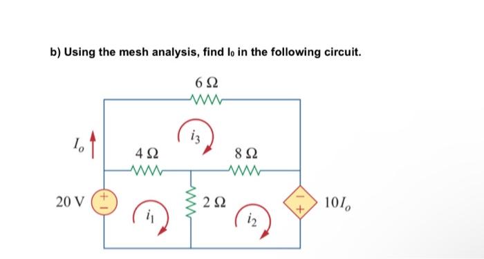 Solved 2- A) Calculate The Mesh Currents I1 And I2 In The | Chegg.com