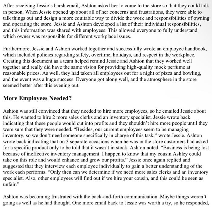 Please read carefully the case study and answer the | Chegg.com