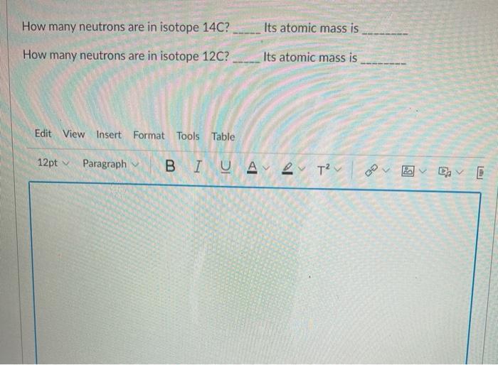 number of neutrons in c 12 isotope