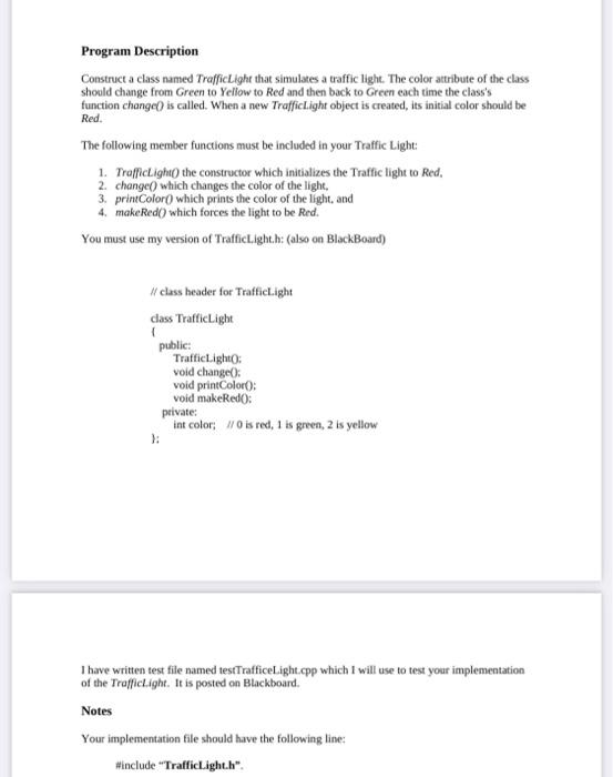 Solved Program Description Construct a class named | Chegg.com