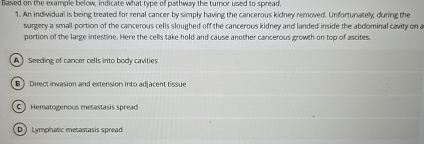 Solved Based on the examgle below, indicate what type of | Chegg.com