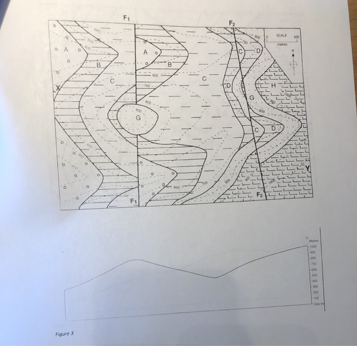 Calculation example - Find the rate of full dip of a plane or seam, given  its direction and the rate and direction of an apparent dip