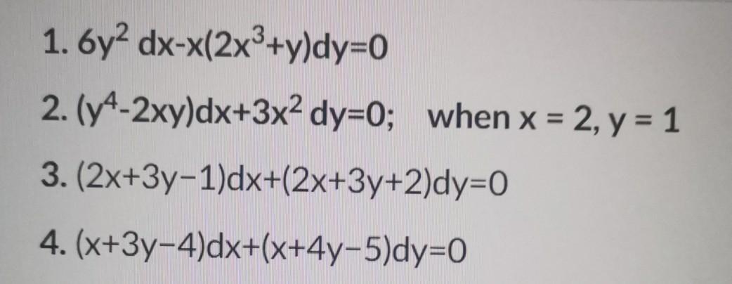 Solved Bernoulli S Differential Equation Amp Linear Chegg Com