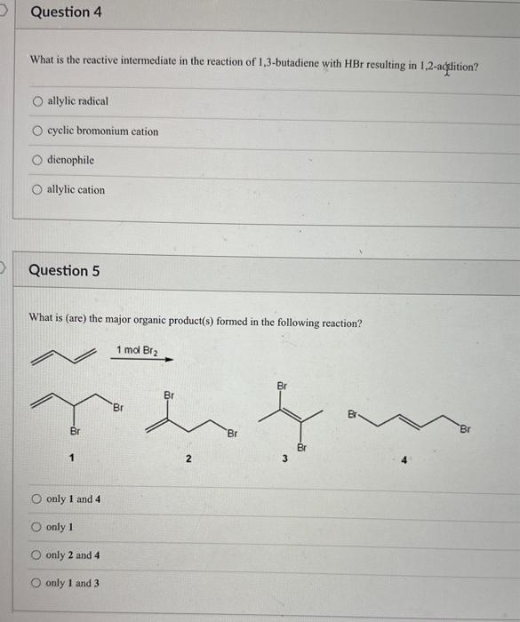 Solved Which Of The Following Are Conjugated Dienes? 1, 2 | Chegg.com