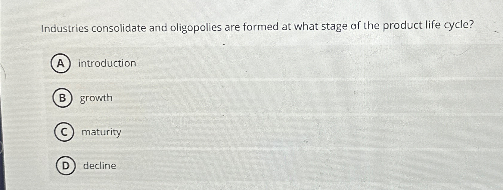 Solved Industries consolidate and oligopolies are formed at