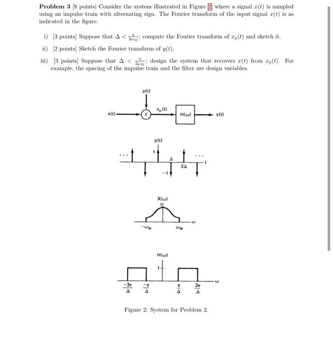 Solved Problem 3 [8 points] Consider the system illustrated | Chegg.com