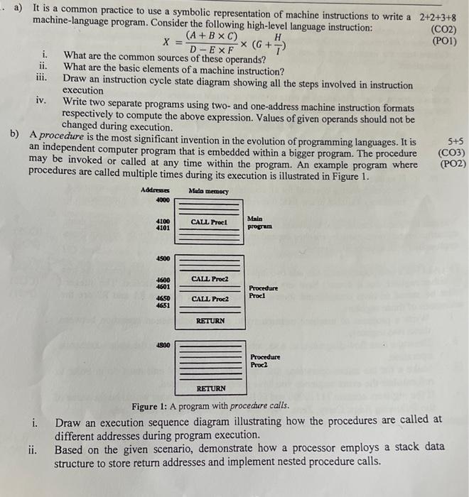 Solved a) It is a common practice to use a symbolic | Chegg.com