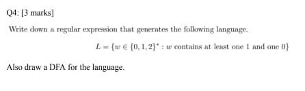 Solved Write down a regular expression that generates the | Chegg.com