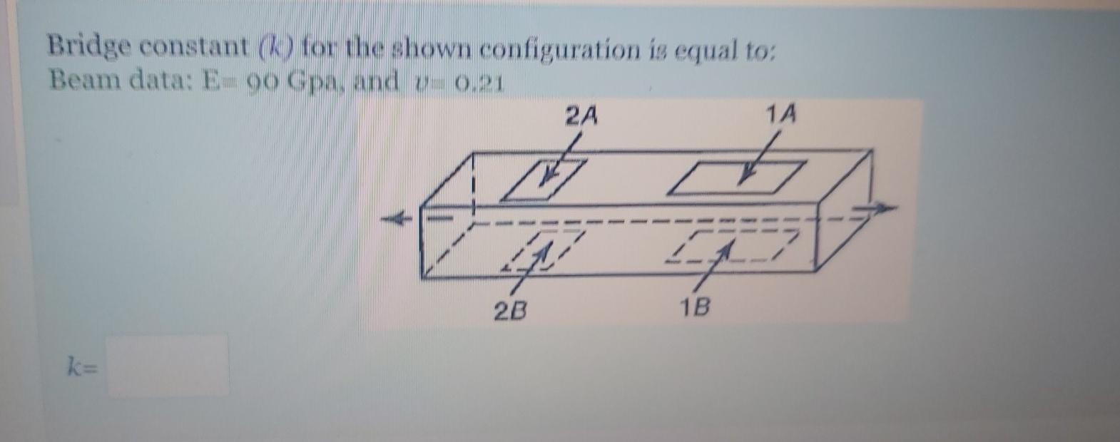 Solved Bridge constant (K) for the shown configuration is | Chegg.com