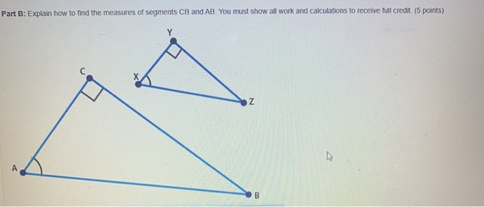 Solved Part B: Explain how to find the measures of segments | Chegg.com