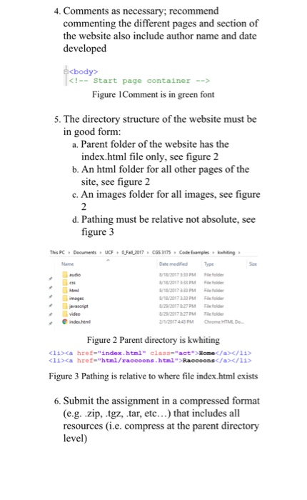 Solved Assignment 1 1. Create A Website With Three Pages A. | Chegg.com