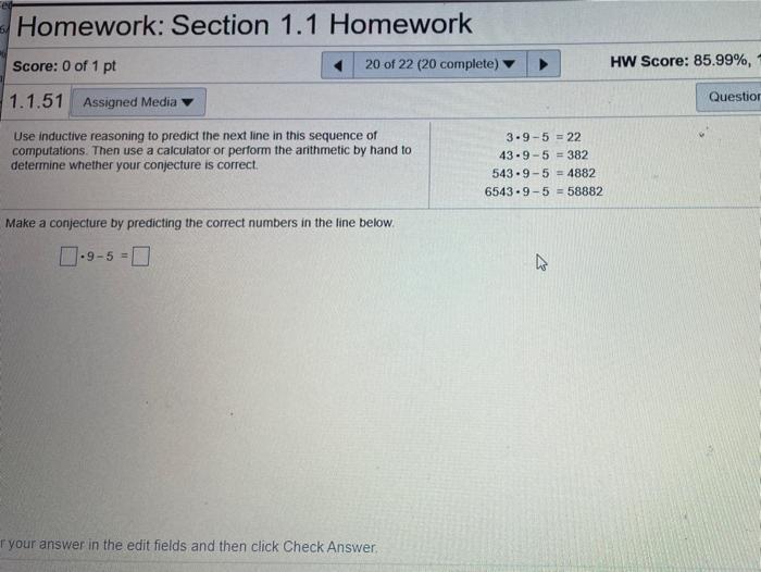 Solved Homework: Section 1.1 Homework Score: 0 of 1 pt 20 of | Chegg.com