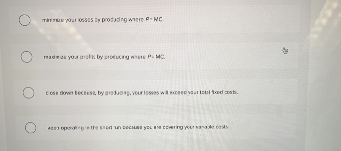 Solved Suppose you find that the price of your product is | Chegg.com