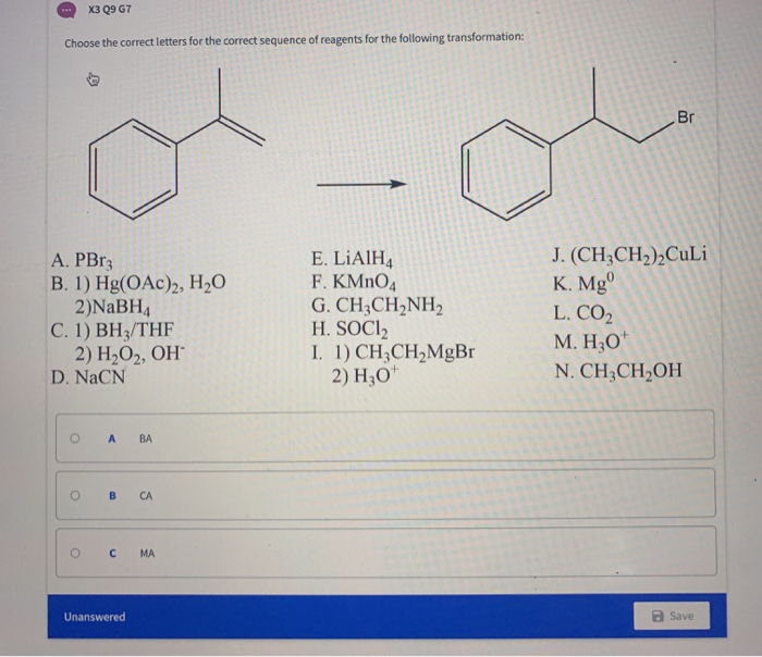 Solved X3q୨ G7 Choose The Correct Letters For The C Chegg Com