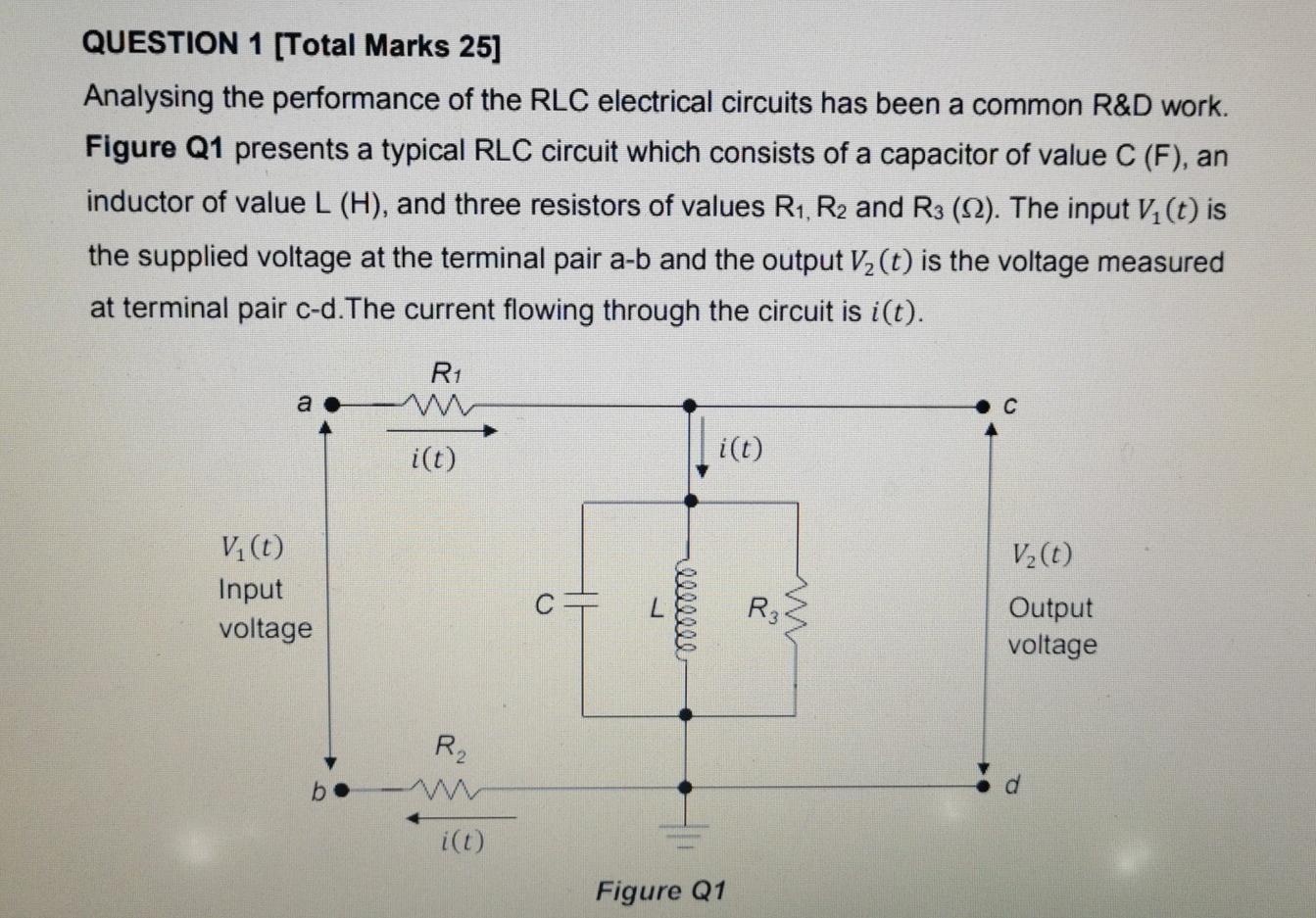 Solved QUESTION 1 [Total Marks 25] Analysing the performance | Chegg.com