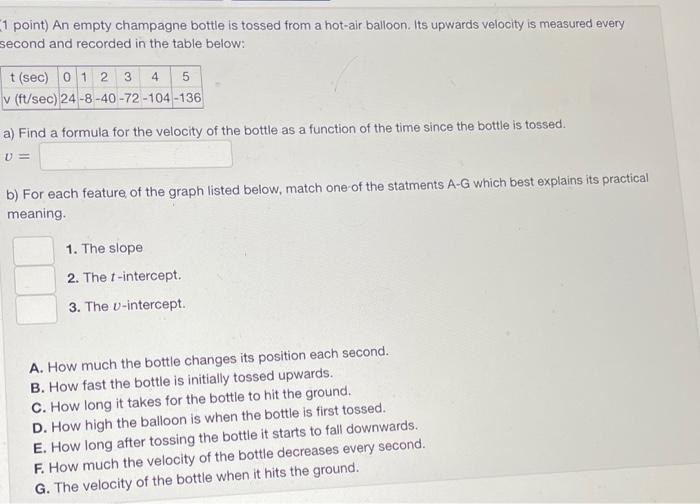 Solved (1 point) The table below shows the cost C to Company | Chegg.com
