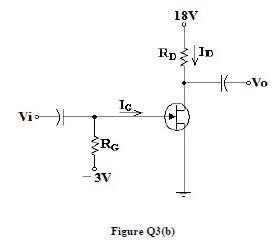 Solved A simple FET circuit is shown in Figure 036). Given | Chegg.com