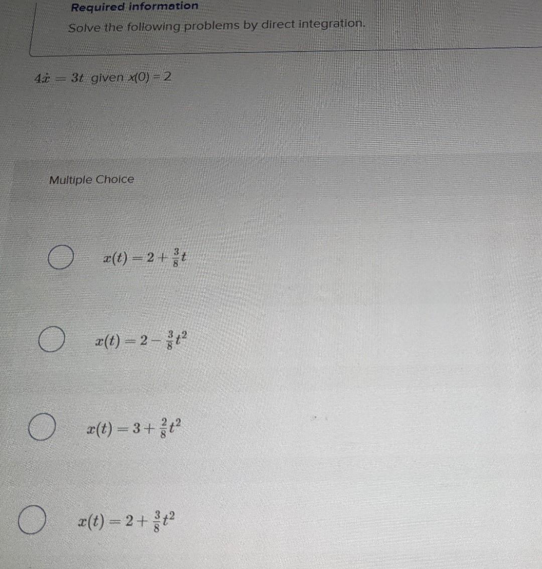 Solved Required Information Solve The Following Problems By | Chegg.com