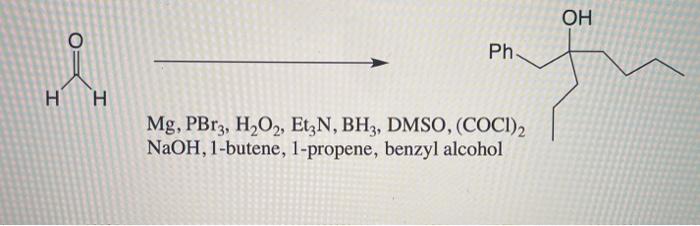 Solved Using only reagents below give the forward synthesis | Chegg.com