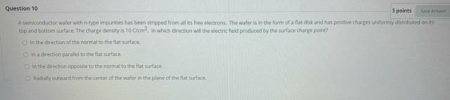 Solved Question 10 5 points Save Aline A semiconductor water | Chegg.com