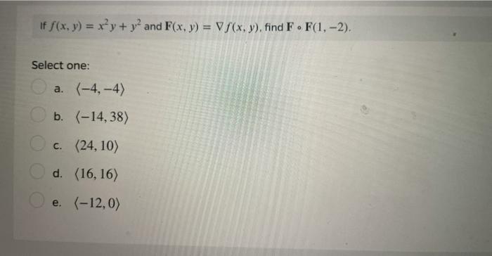 Solved The Vector Field Below Is The Gradient Field Of So Chegg Com