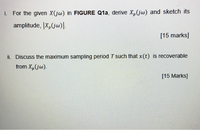Solved 1. The sampling theorem states that a signal x(t) | Chegg.com