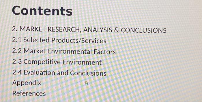 conclusions on market research