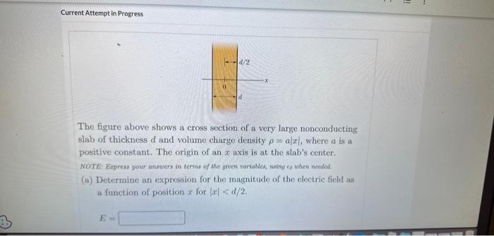 Solved The figure above shows a cross section of a very | Chegg.com