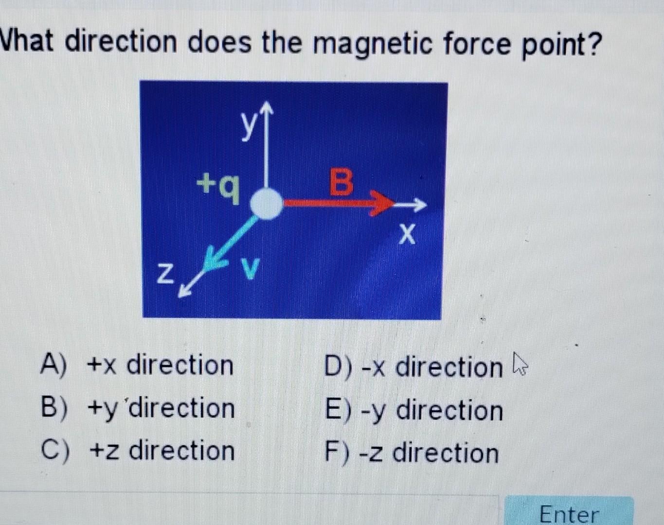 solved-what-direction-does-the-magnetic-force-point-a-x-chegg