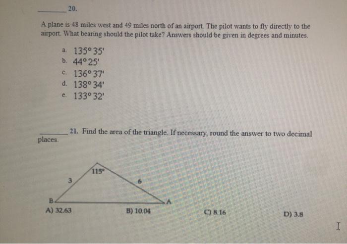 solved-20-a-plane-is-48-miles-west-and-49-miles-north-of-an-chegg