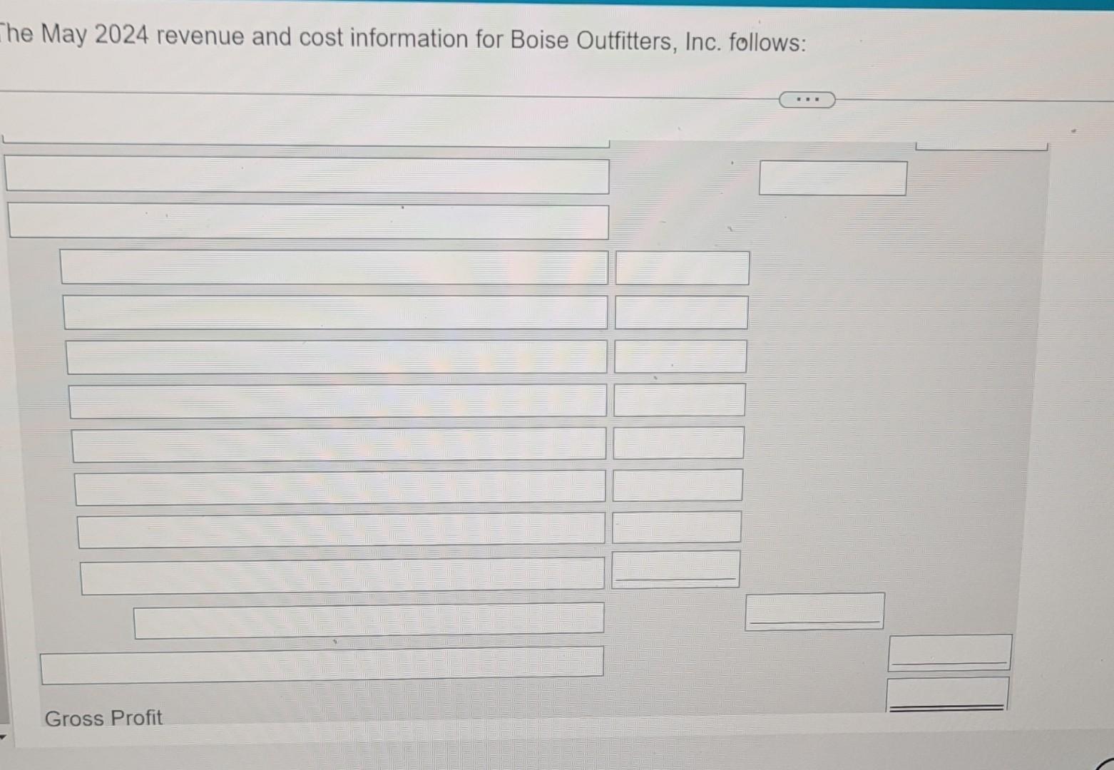 Solved Data Table He May 2024 Revenue And Cost Information Chegg Com   Image 