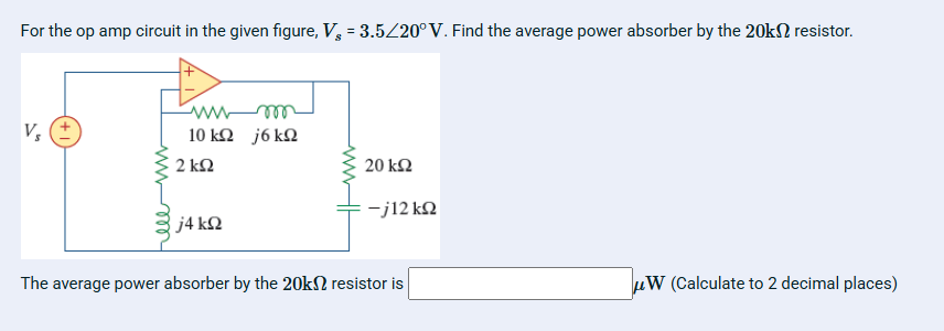 Solved For the op ﻿amp circuit in ﻿the given figure, | Chegg.com