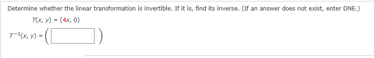 Solved Determine whether the linear transformation is | Chegg.com