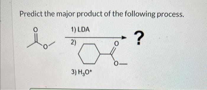 Solved Predict the major product of the following process. | Chegg.com