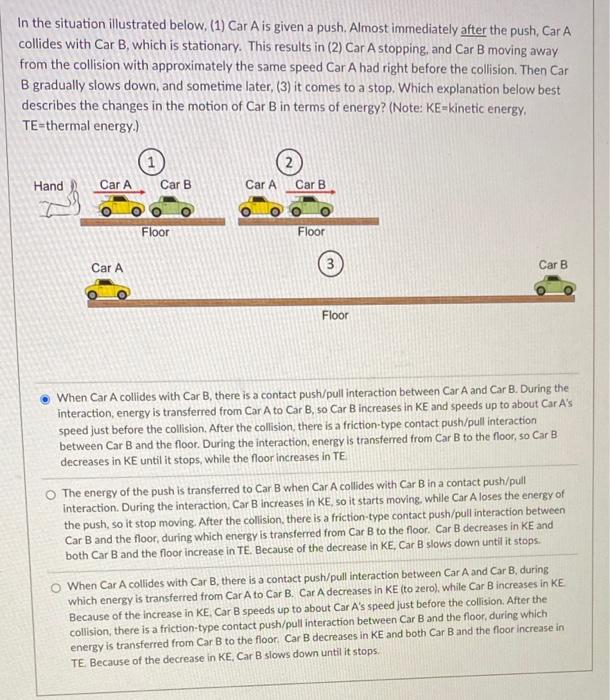 Solved In the situation illustrated below. (1) Car A is | Chegg.com