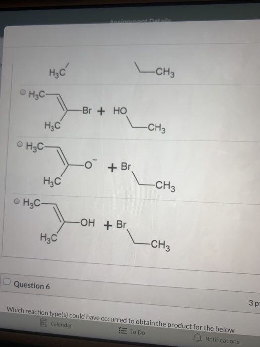 Solved H₂C CH₂ D Question 5 3 pts Which of the following | Chegg.com