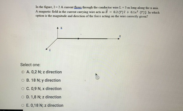 Solved In the figure, 1 = 2 A current flows through the | Chegg.com