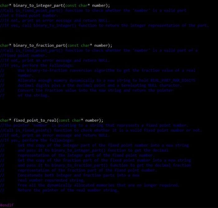 Solved have to write the code for the given segments in C | Chegg.com