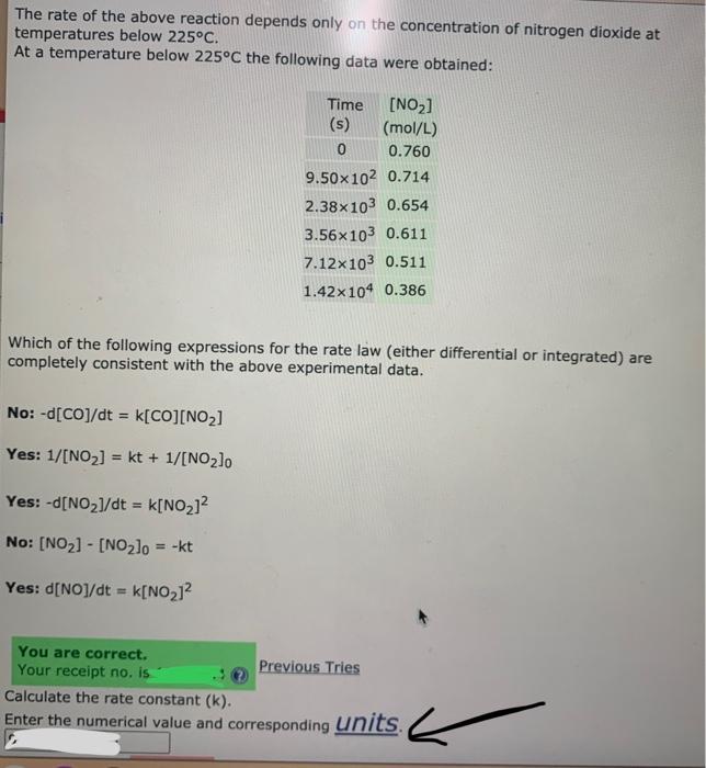 Solved The rate of the above reaction depends only on the | Chegg.com
