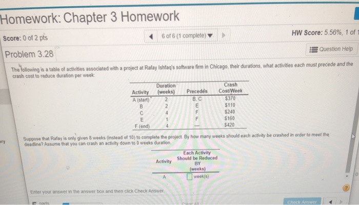 Solved Homework: Chapter 3 Homework Score: 0 of 2 pts 6 of 6 | Chegg.com