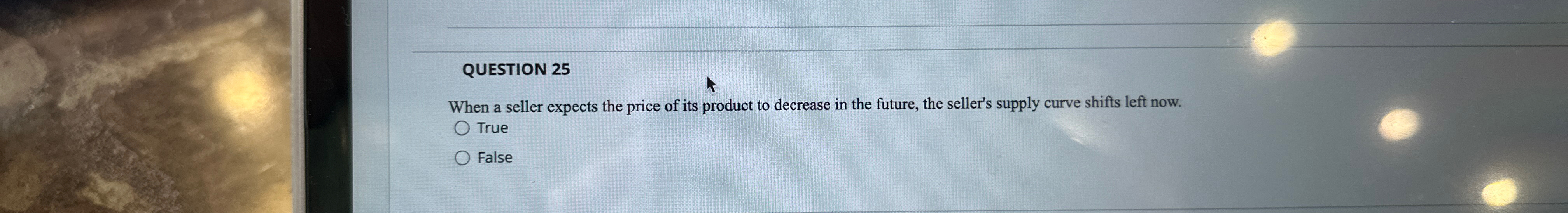 Solved QUESTION 25When a seller expects the price of its | Chegg.com