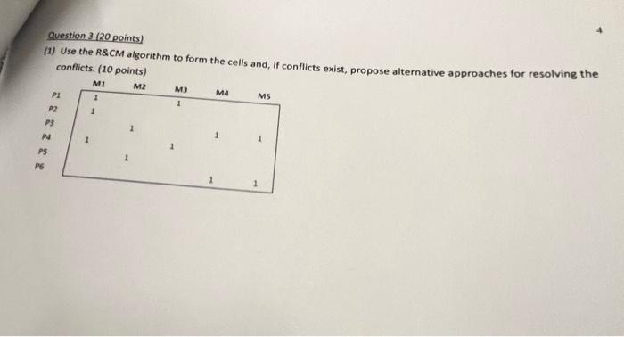 Solved question 3 (20 points) (1) Use the R\&CM algorithm to | Chegg.com