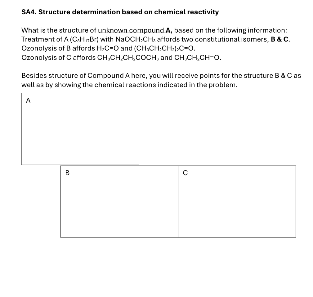Solved Please draw structures and explain, I'll leave a | Chegg.com