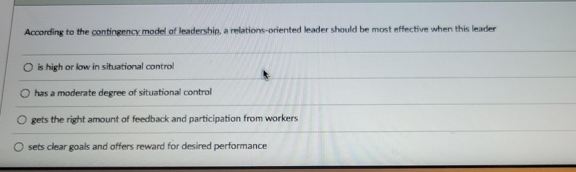 Contingency Model Research The Unexpected Leader - g2ygeyb